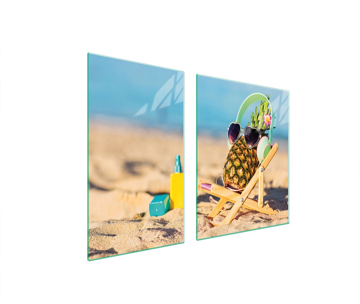 TMK ArtDeko - Snijplank - Glas - 100x52cm - Ananas Design