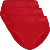 Bamboo Basics Naadloze Slip Belle - 3-pack - Rode Slip - Maat L - Bamboe Ondergoed Dames Naadloos - Bamboe Slips