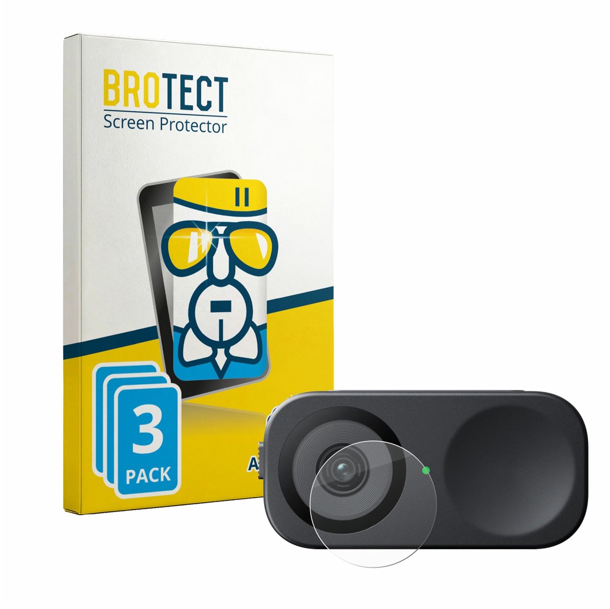 Screenprotector 3 Stuks voor Insta360 Link 2C (Lens) Beschermglas transparant