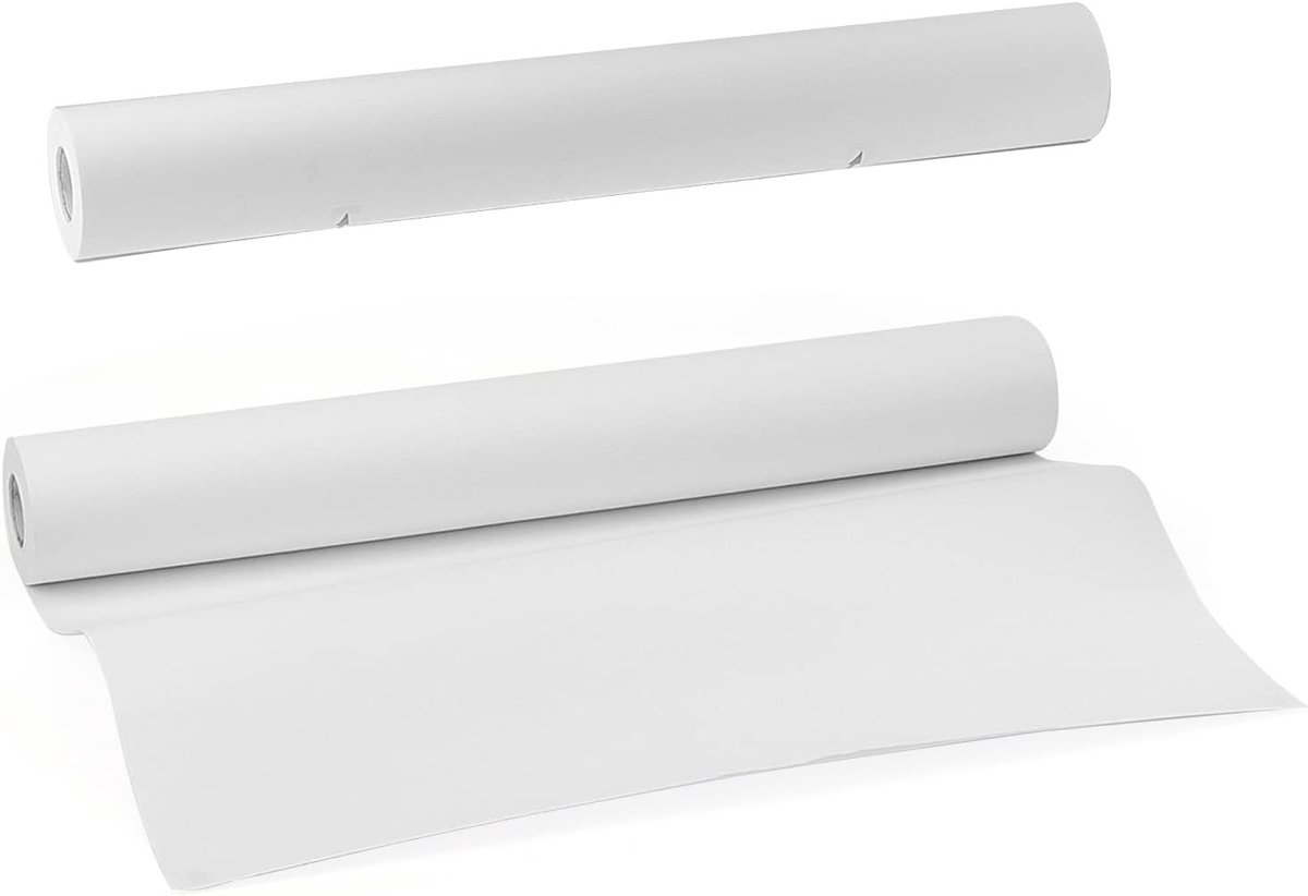 Tekent papier rol 44cm x 25m - Wit schilderpapier voor schetsen, tekenen en kunstprojecten