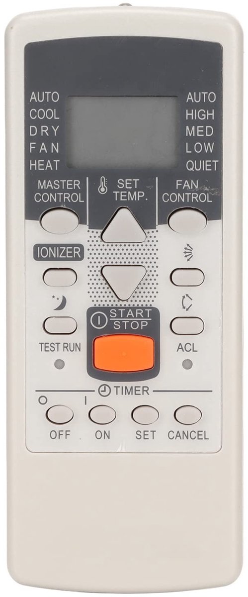 Dailygoody - AC-afstandsbediening - Universele afstandsbediening - Vervangend model - Compact formaat - Geschikt voor Fujitsu - Eenvoudig in gebruik -