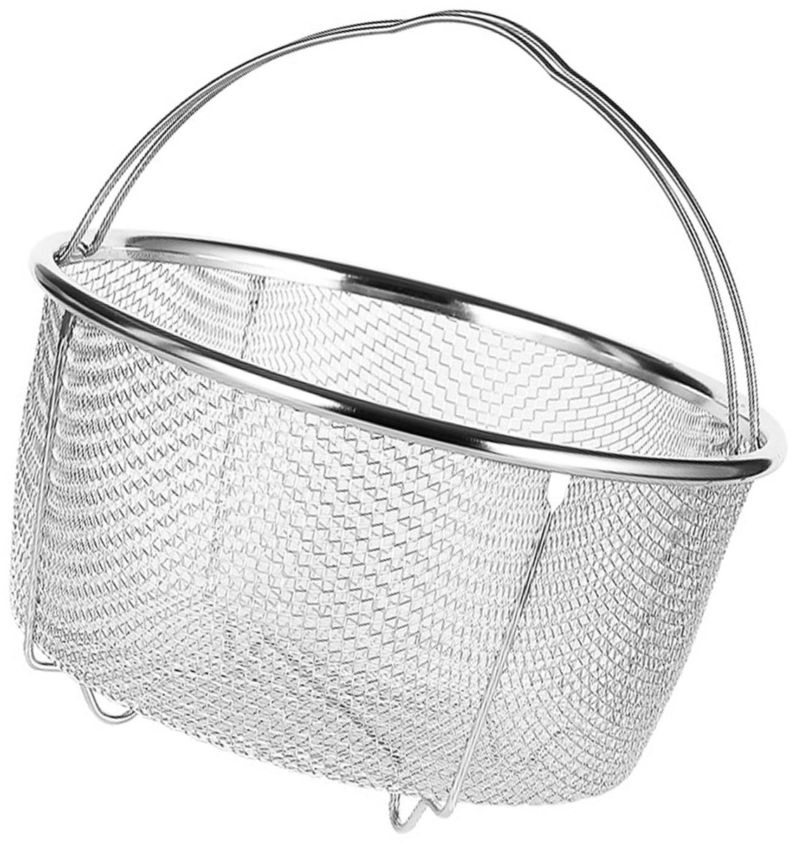 Dailygoody - Mesh Basket - Stoompot - Gemakkelijk schoon te maken - Roestvrij staal 2 - Antiroest - Gezond koken - Geschikt voor groenten en vis