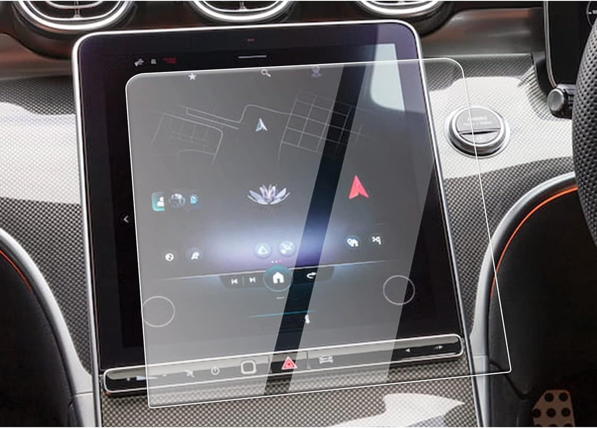 Navigatiescherm Beschermfolie voor Mercedes GLC X254 en C-Class W206 - 11,9 inch, 9H Krasbestendig, HD GPS Accessoires voor Auto's