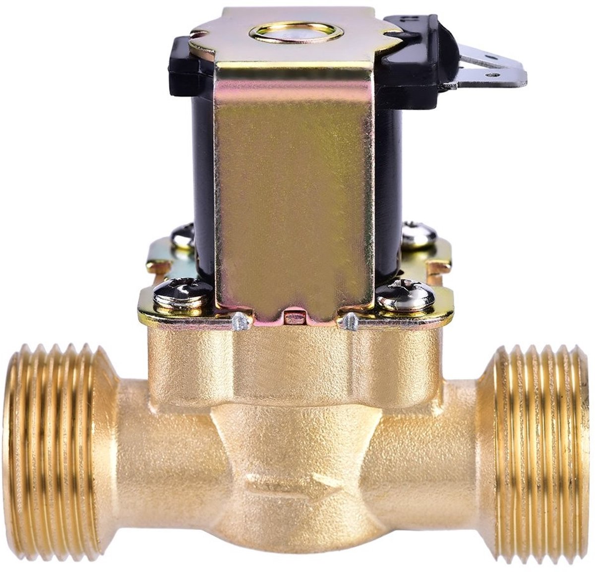 Dailygoody - Elektrische Magneetklep - Waterstroomschakelaar - Normaal Gesloten - Messing - 3/4 Inch - Betrouwbaar en Slijtvast - Geschikt voor Watera..
