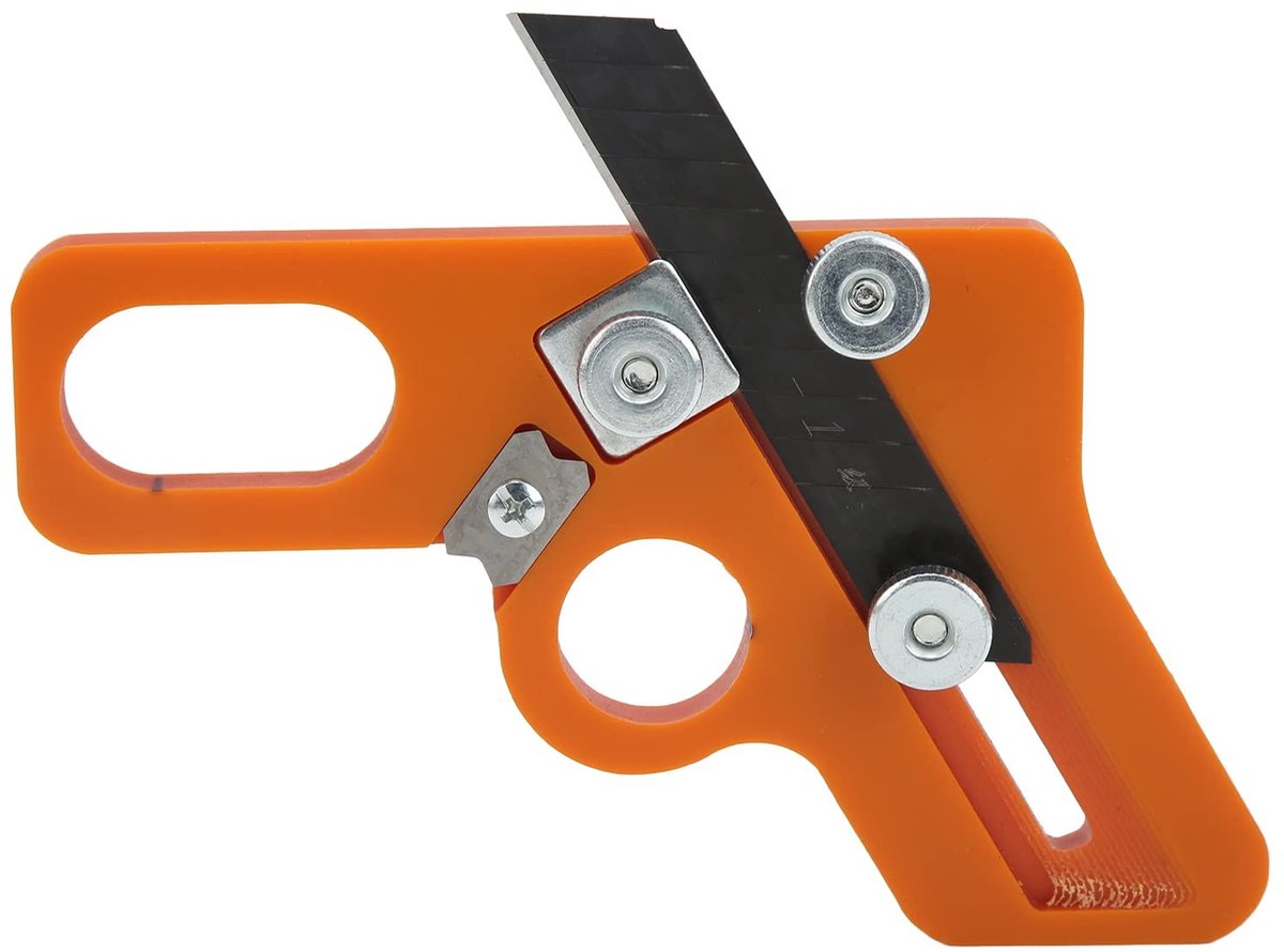 Dailygoody - Kantenverlijming Boogtrimmes - Houtbewerking Gereedschap - Oranje - Voor Schaven en Snijden - Geschikt voor Diverse Materialen