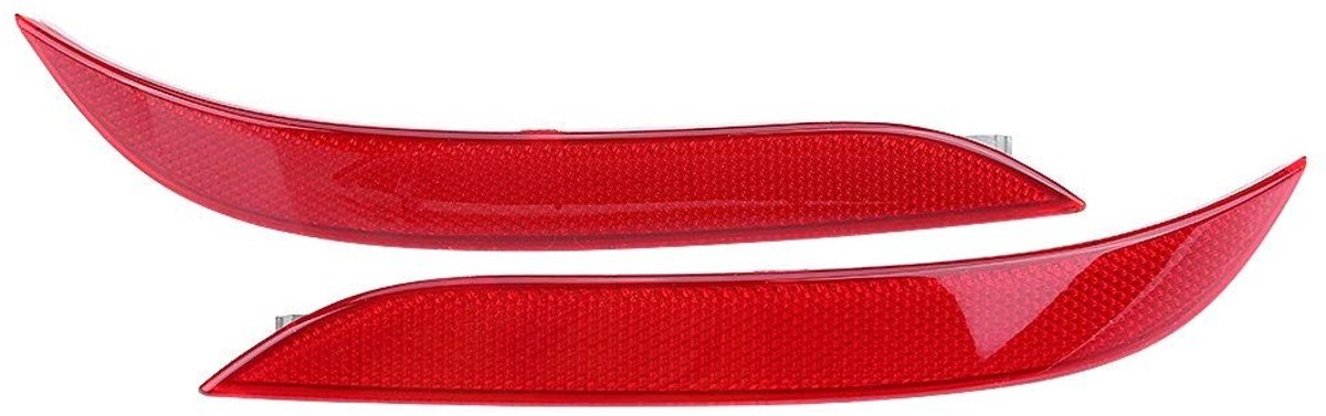 Dailygoody - Achterbumper Reflector - Set van 2 - Hoogwaardige kwaliteit - Rood - Auto-accessoire - Geschikt voor 5 Series E60 2003-2007