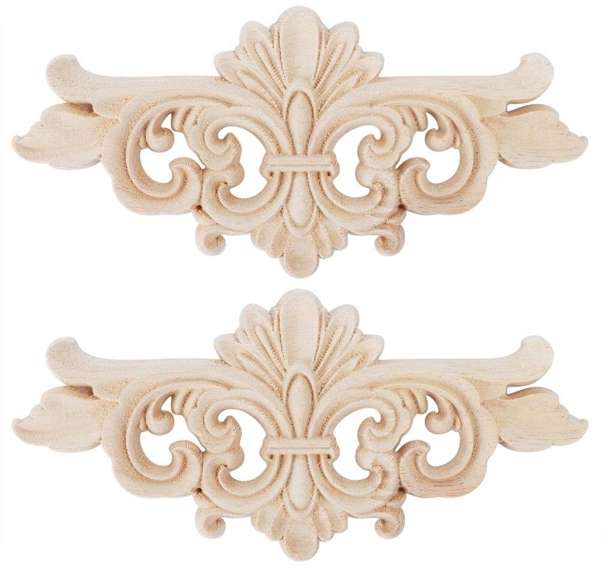 Dailygoody - Gesneden Wandlampen - Houten Decoratie - Uniek Design - Beige - Meubelversiering - Perfect voor Elke Kamer - 2 Stuks