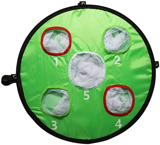 Dailygoody - Chipping Dubbelzijdige Apparatuur - Golf Netto - Draagbare Training Hulpmiddelen - 5 Gaten - Indoor Outdoor - Perfect voor Swing en Schot. van Merkloos — afbeelding 3