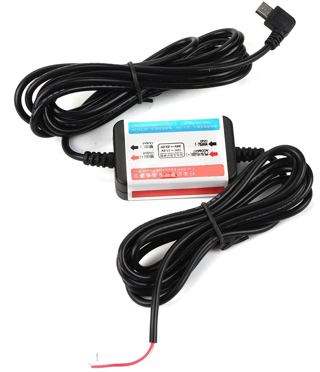 Dailygoody - Rigid Car Cable Kit - Dash Camera Kit voor Auto's - 24-uurs Voeding - Zwart - Stabiliteit - Voor Dashcam en GPS - Binnenin de Auto