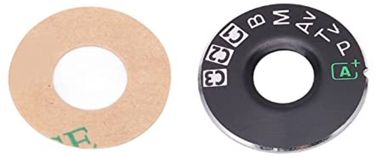 Jhubersproducts - Dial Top Cover Plate Interface Cap - Vervanging voor 5D Mark - Eenvoudig te installeren - Metalen wijzerplaat - Camera reparatie ond