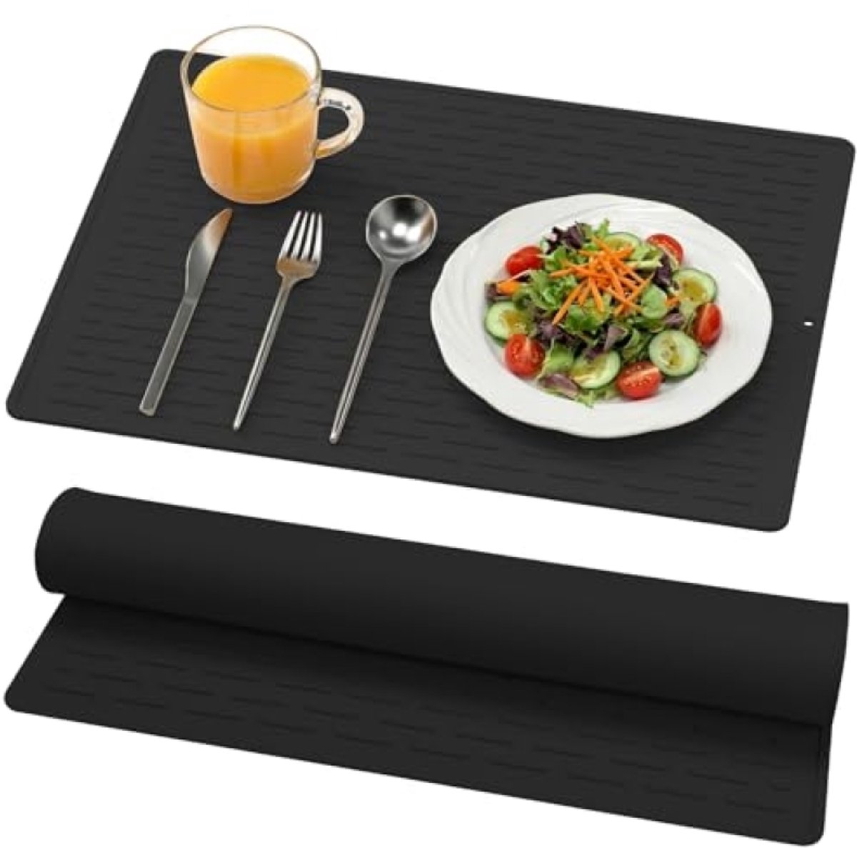 Siliconen Afdruipmat met Groeven voor Keuken en Aanrecht - Hittebestendig en Antislip