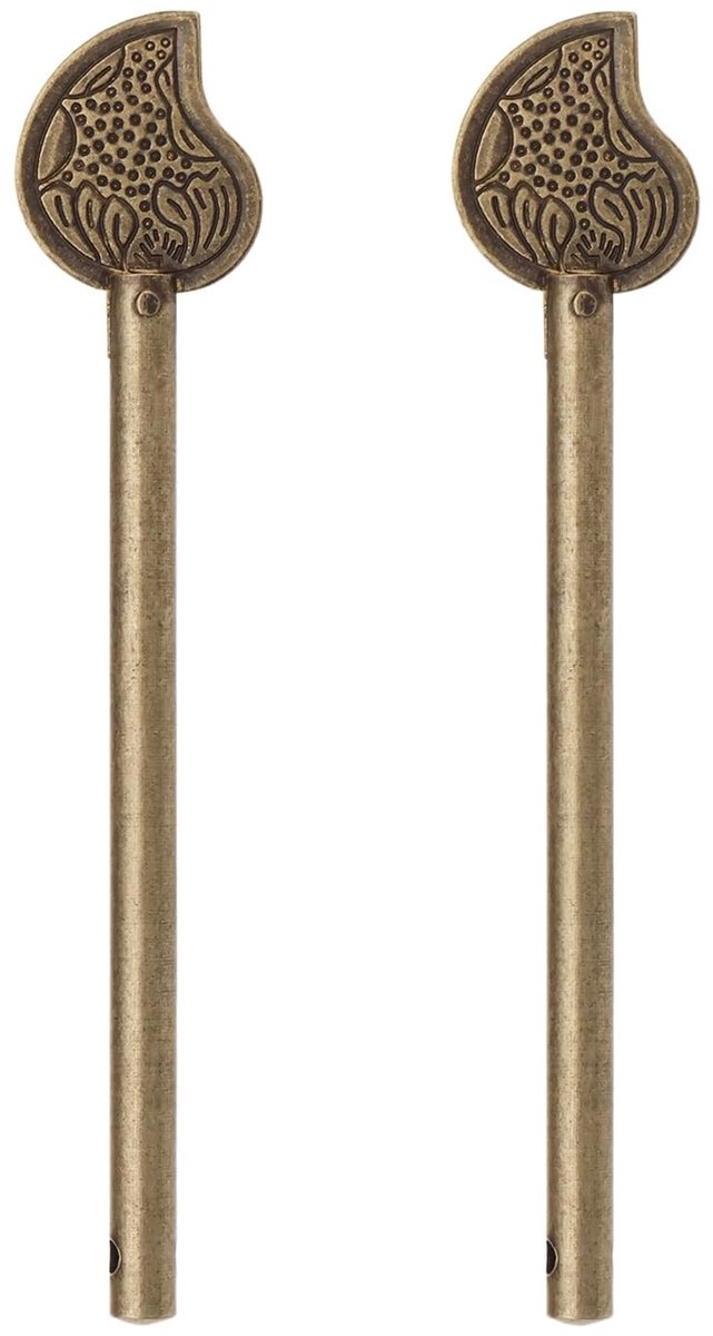 Dailygoody - Retro Locking Pin - Chinese Locking Pin - Vergrendeling voor Deuren - Koper - Kast Deurbout - Geschikt voor Lade en Garderobe
