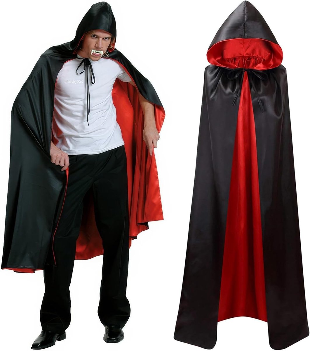 Dubbelzijdige Capes voor Volwassenen met Kap - Perfect voor Cosplay en Halloween Feesten