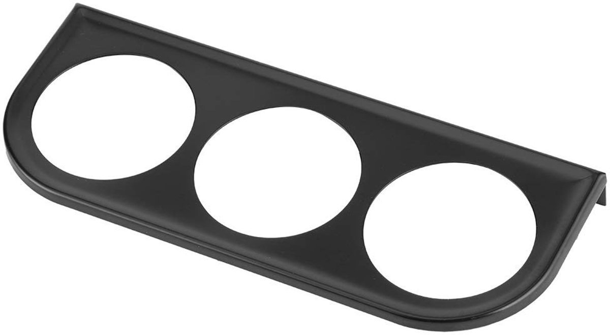 Dailygoody - Dashboardmeterhouder - 52 mm montagebeugel - Eenvoudig te installeren - Zwart - Drievoudige meter - Geschikt voor diverse meters