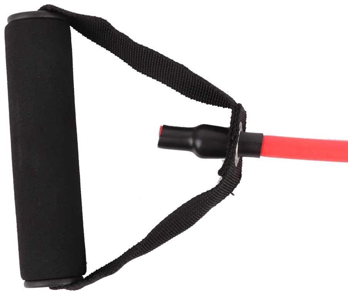 Dailygoods - Sport Yoga Stretchband - Weerstand Band - Duurzaam en Robuust - Rood - Yoga Oefening - Fysiotherapie en Fitness - Geschikt voor Pilates e
