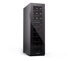 Klarstein vrijstaande wijnkoelkast 2 zones, drankkoelkast klein, kleine wijnkoelkast, wijn koelkast klein met glazen deur, indoor/outdoor flessenkoelkast, wine fridge, 24 flessen - 75L 60 cm - Touch - Wijnklimaatkast - Wijnkast
