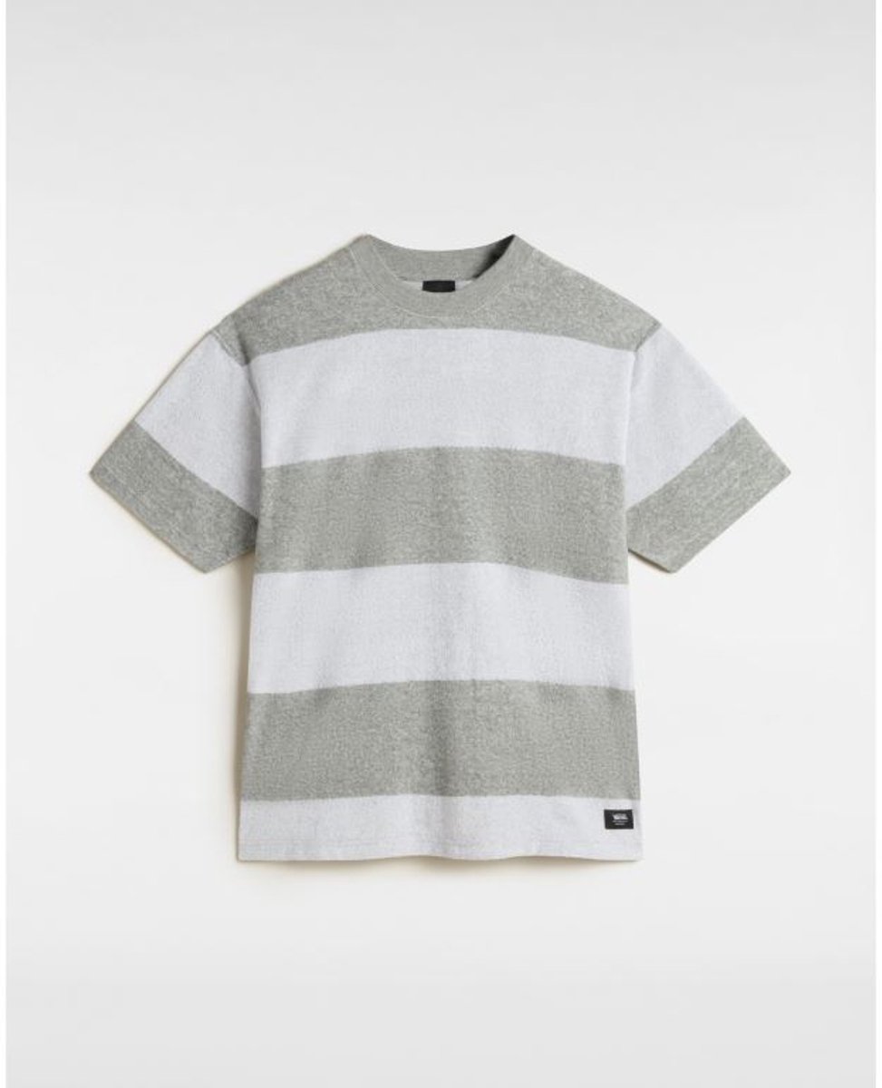 Bergman Stripe SS T-shirt Heren Cement Heather M Grijs