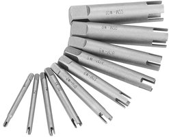Allecto Plus - Tap Extractor Set voor het verwijderen van gebroken tapkoppen - 10 stuks van hoogwaardig staal