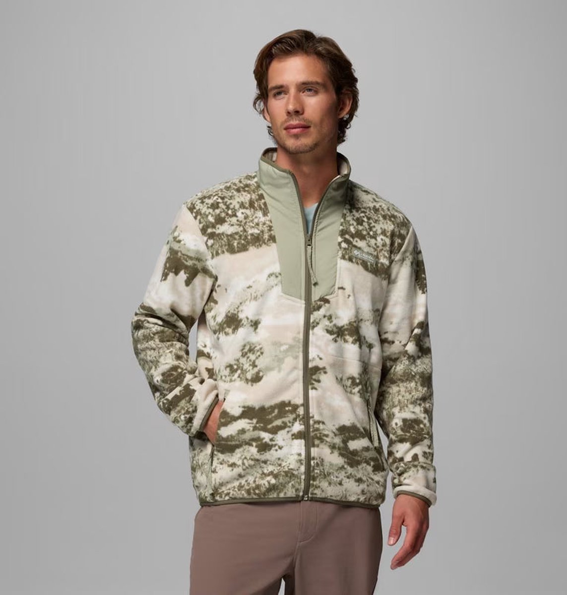 Columbia Sequoia Printed Full Zip L Safari Fieldaze
