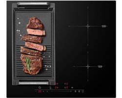 YOR® Inductie Kookplaat Vrijstaand – Dubbele Inductiekookplaat – Kooktoestel – Touchscreenbediening – Zwart – ‎52cm x 59cm x 6cm; 8.5 kg
