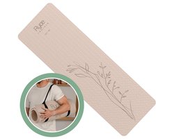Ryce® Improve Yogamat - Pilates - Fitness - Anti Slip - Extra Dik - 183x60x0,6 cm - Zandkleur