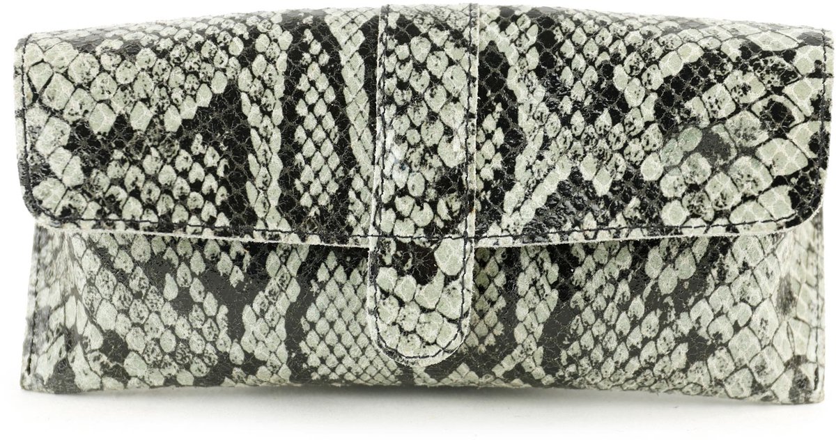 Bear Design Weta Leren Brillenkoker - Snake Grey