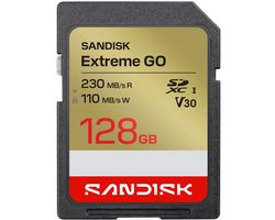 SanDisk SDXC Extreme GO 128GB (UHS-1, R 230MB/s / W110MB/s, 4K)