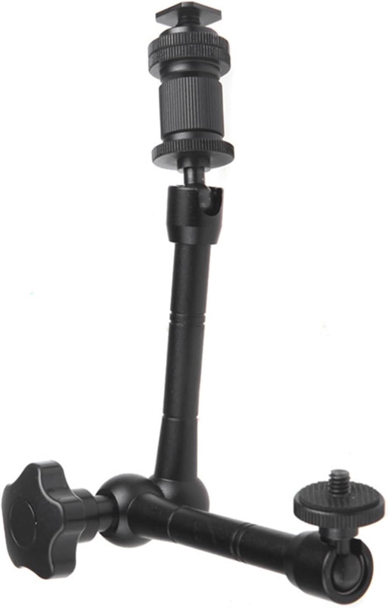 Verstelbare 11-inch cameraarm Geschikt voor scharnieren - Zwart