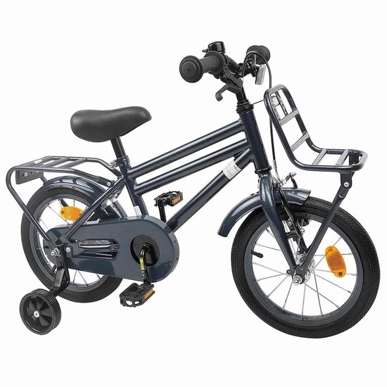 vidaXL - Kinderfiets - 16 - Inch - voor - 4-6 - jaar - oud - Donkergrijs van VidaXL — afbeelding 3