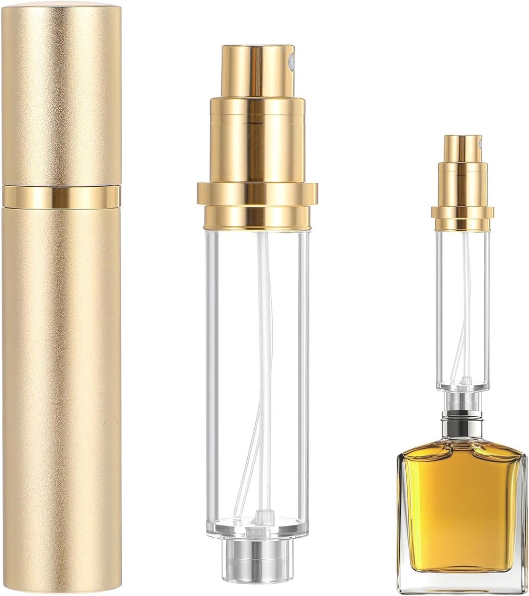 Navulbare parfumverstuiver 10 ml voor onderweg, mini spuitfles voor geurstoffen, ideaal voor reizen en parfumbehoud