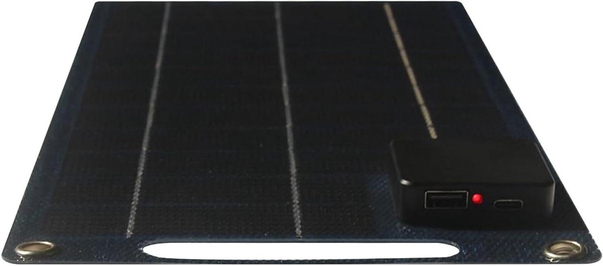 Draagbaar Zonnepaneel - Opvouwbaar Paneel - Energie Onderweg - 100W Snelladen - 36x19x3 cm - Zwart