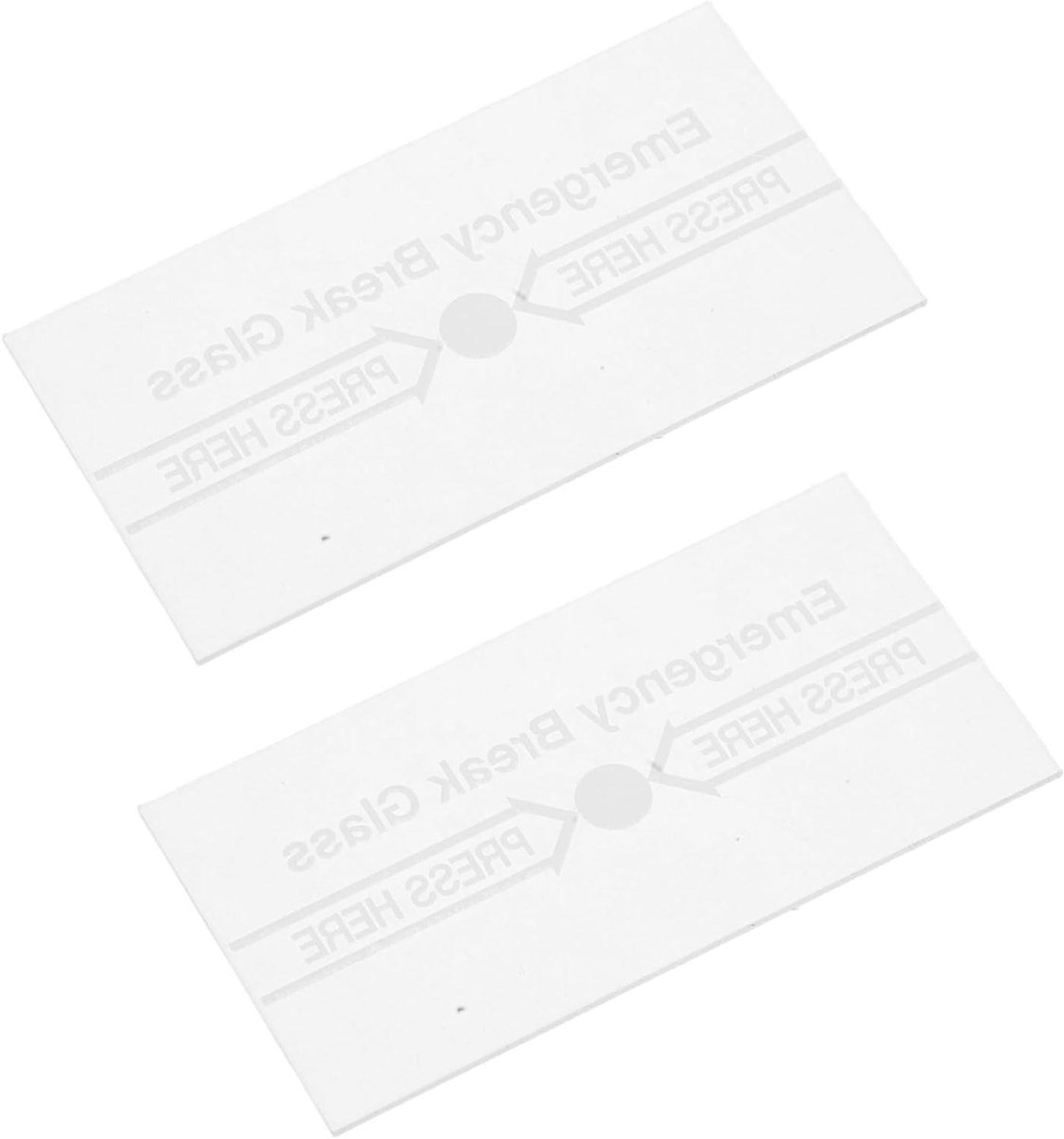Alarm Paneel Vervangend Glas - Brandalarm Glas - Noodsituaties Veiligheid - Temperatuurbestendig - 7.6 x 3.9 cm - Transparant