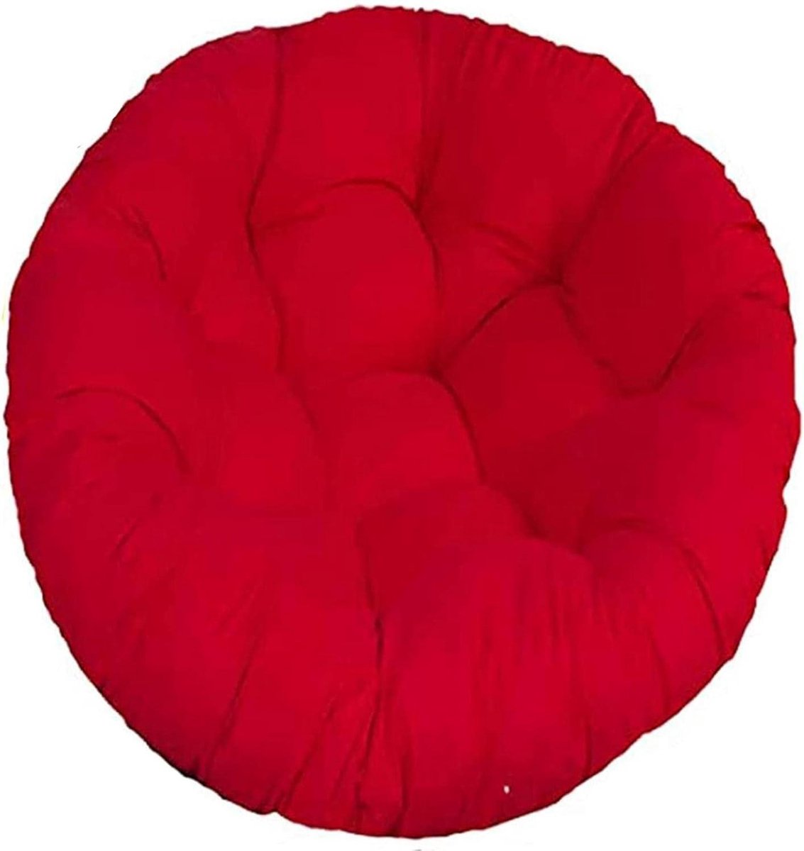 Stoelkussen - Rond Kussen - Buiten Ontspannen - Waterdichte Stof - 130x130 cm - Geel