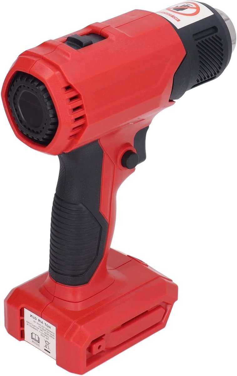 Draadloos Warmtepistool - Verwarmingsmachine - Verf Verwijderen - Antislip Handgreep - 26 x 20 x 7 cm - Zwart