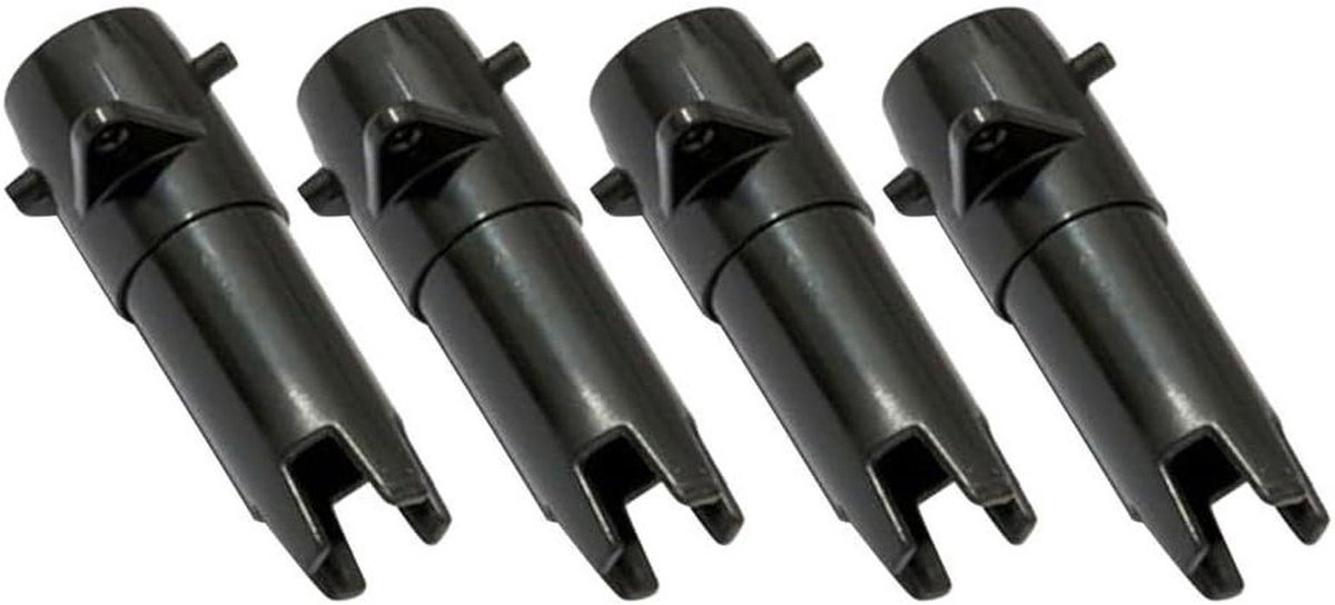 Deflatie Adapter Slang - Spa Drainage - Snelle Opslag - Naadloze Compatibiliteit - 4 Stuks - Zwart