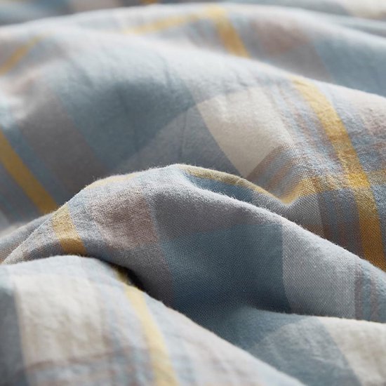 Japanse Vloermatras - Opvouwbare Futon - Gastvrij Ontvangen - Lichtgewicht en Draagbaar - 180 x 200 cm - Geruit — afbeelding 3