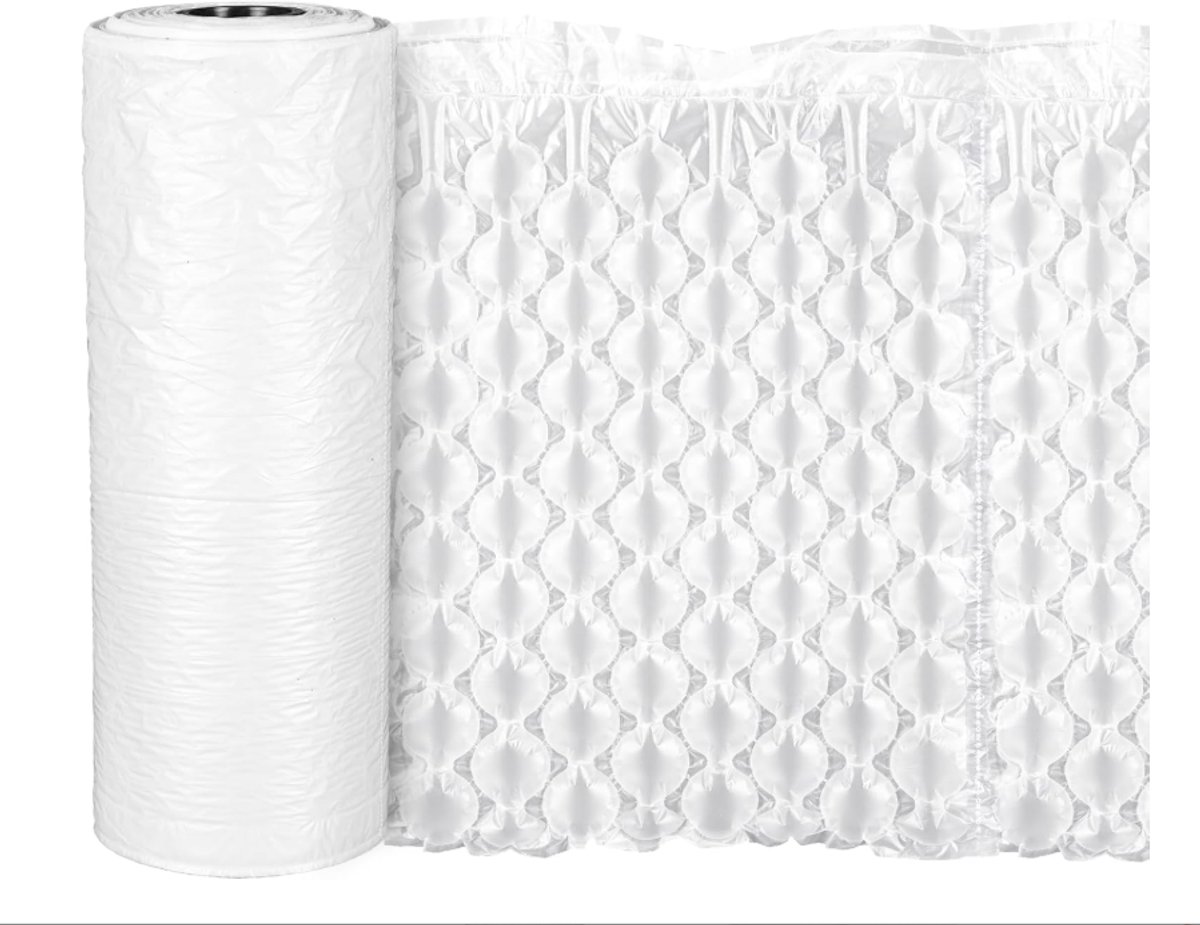 Noppenfolie 30cmx40cmx300m Noppenfolie Rol Opblaasbare Kalebassenfolie voor Verpakking, Verzending