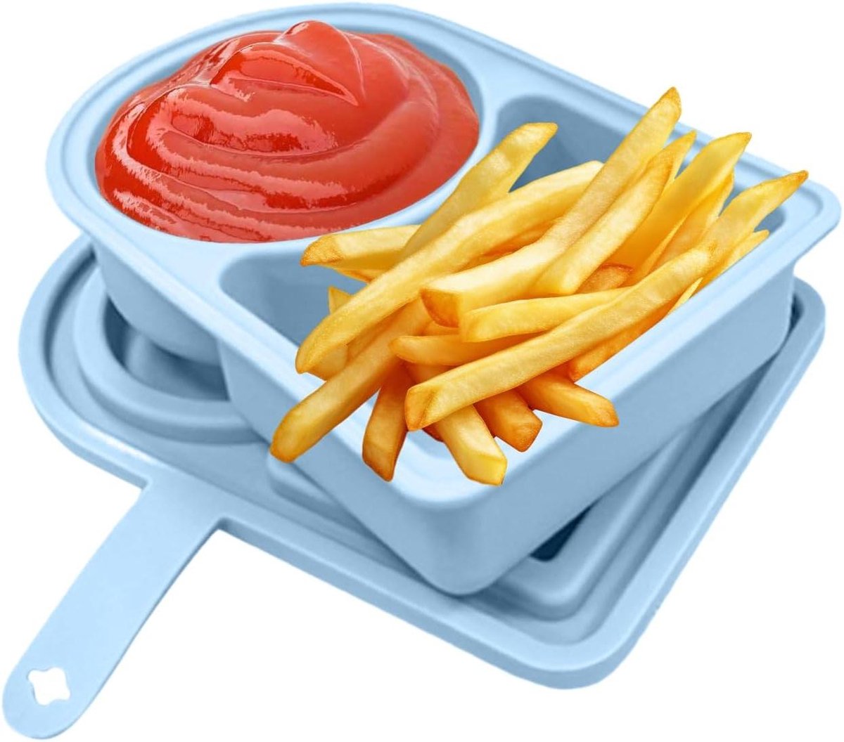 Snack Boxes - Bewaarcontainers - Voedsel bewaren - Waterdicht en lekvrij - 14 cm - Blauw