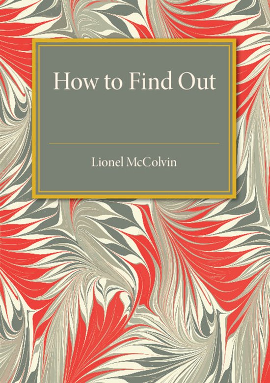 How To Find Out - cover