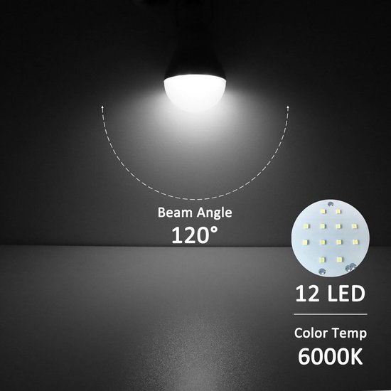 Led-lamp voor buiten, om op te hangen, 3 W, met kabel van 3 m, draagbaar, met zonnepaneel, oplaadbare ledlamp voor vissen, camping, noodgevallen, tuin, 2 sets — afbeelding 2