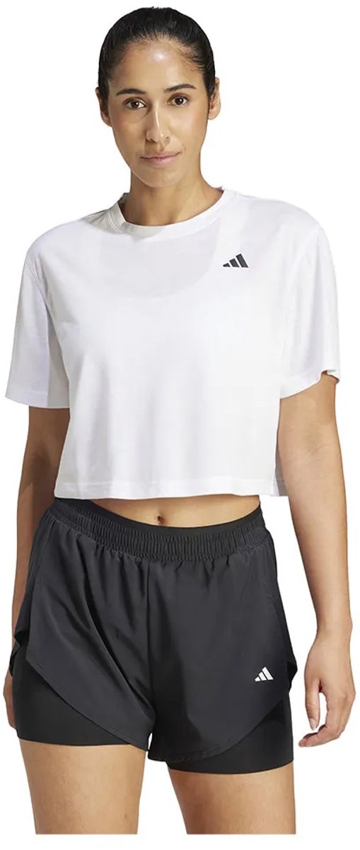 Adidas Train Essentials Boxy Workout T-shirt Met Korte Mouwen Vrouw Wit