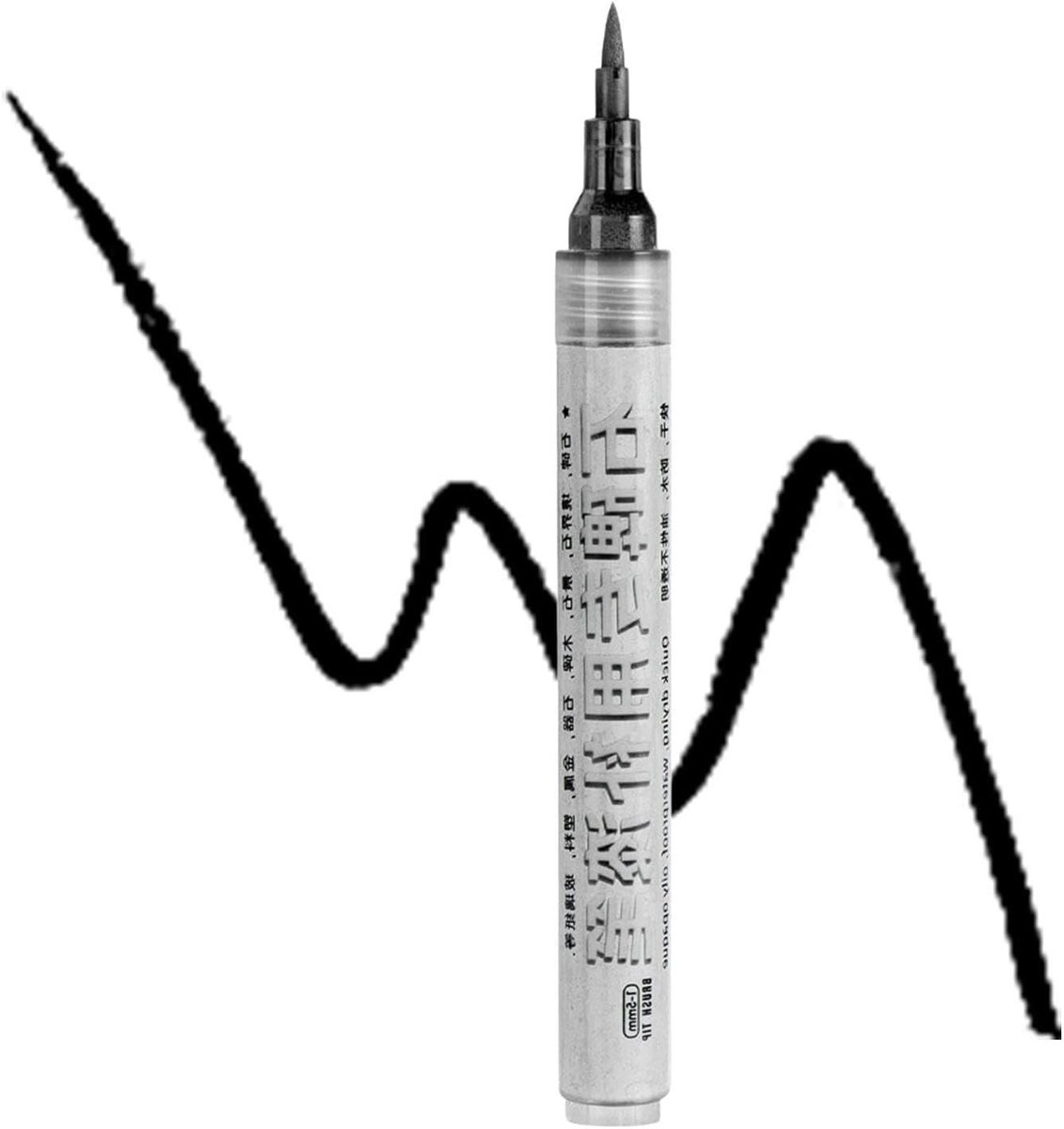 Steen Lettering Pen - Restauratie Marker - Grafsteen Versieren - Allesweerbestendig - 16 cm - Goud