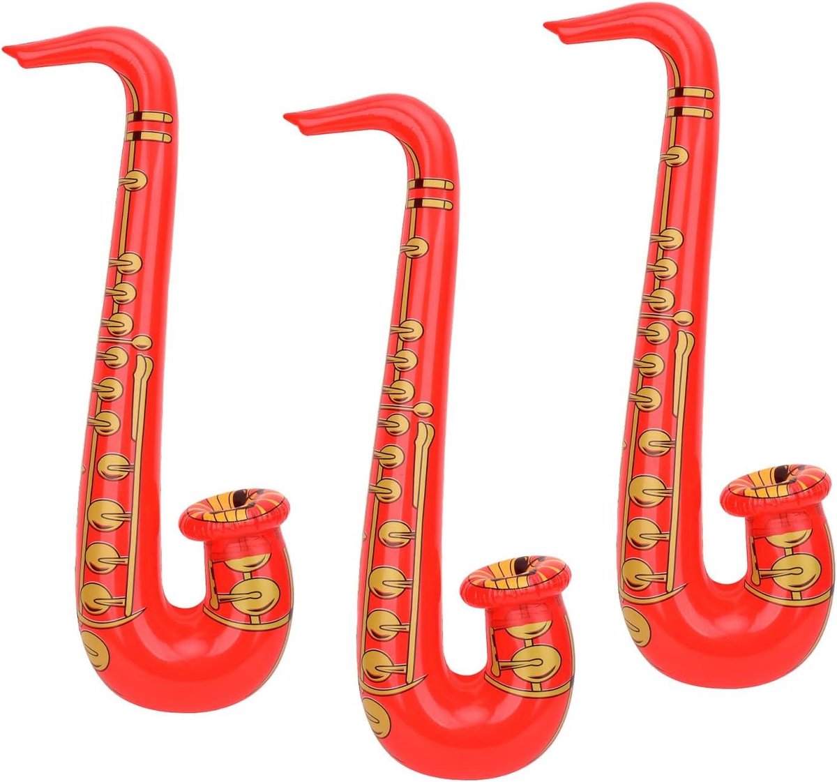 Opblaasbare Gitaar - Muziek Speelgoed - Feest Decoratie - Makkelijk Op te Blazen - 75 cm - Rood
