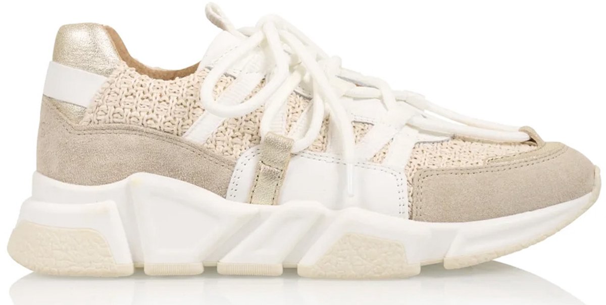 DWRS Los Angeles Raffia Beige Dames Sneaker - Maat 39