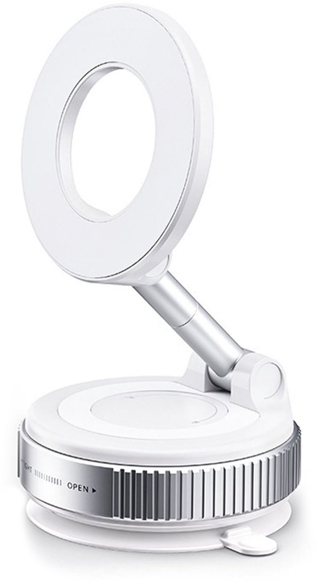 Vacuum Magnetische Telefoonhouder – 360° Rotatie – Sterke Magnetische Vacuüm Zuignap – Compatibel met 4,7–6,9 inch Smartphones – Voor Auto Voorruit en Dashboard