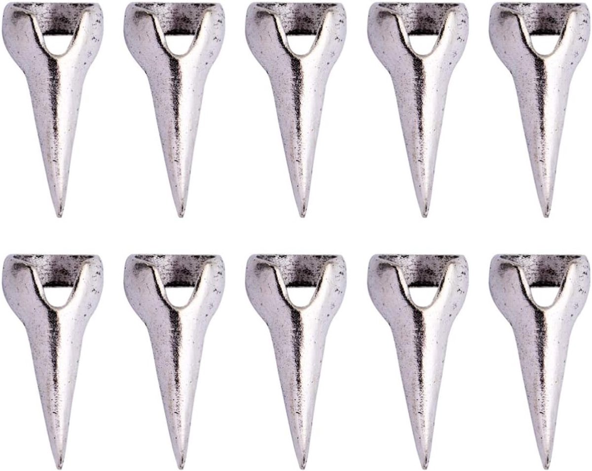 10 Stuks Halloween Kostuum Klauwen Nepnagels Set met Gouden en Zilveren Ringen voor Cosplay en Feestjes