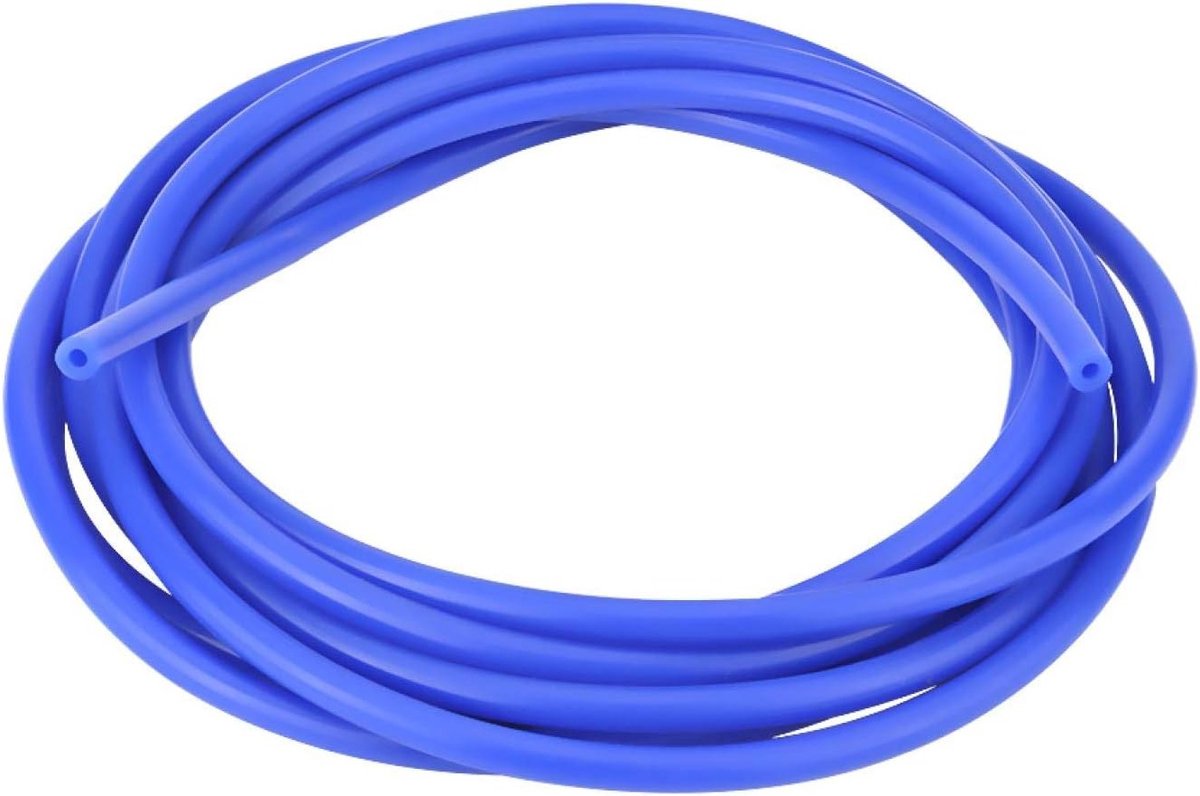 Dailygoods- Siliconen Vacuümslang 5 Meter - Hoge Temperatuur Buis - Universele Toepassing - Luchtpomp - Turbo Vacuümfittingen - Blauw - Vacuümbuis