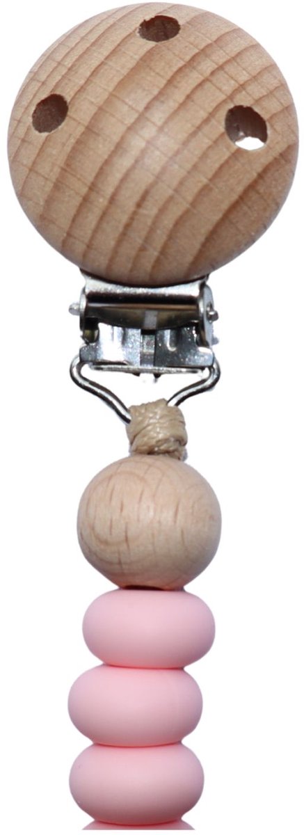 Zibbi Nordic Speenkoord Baby Pink - Luxe Siliconen Speenclip - BPA Vrij van Zibbi — afbeelding 4