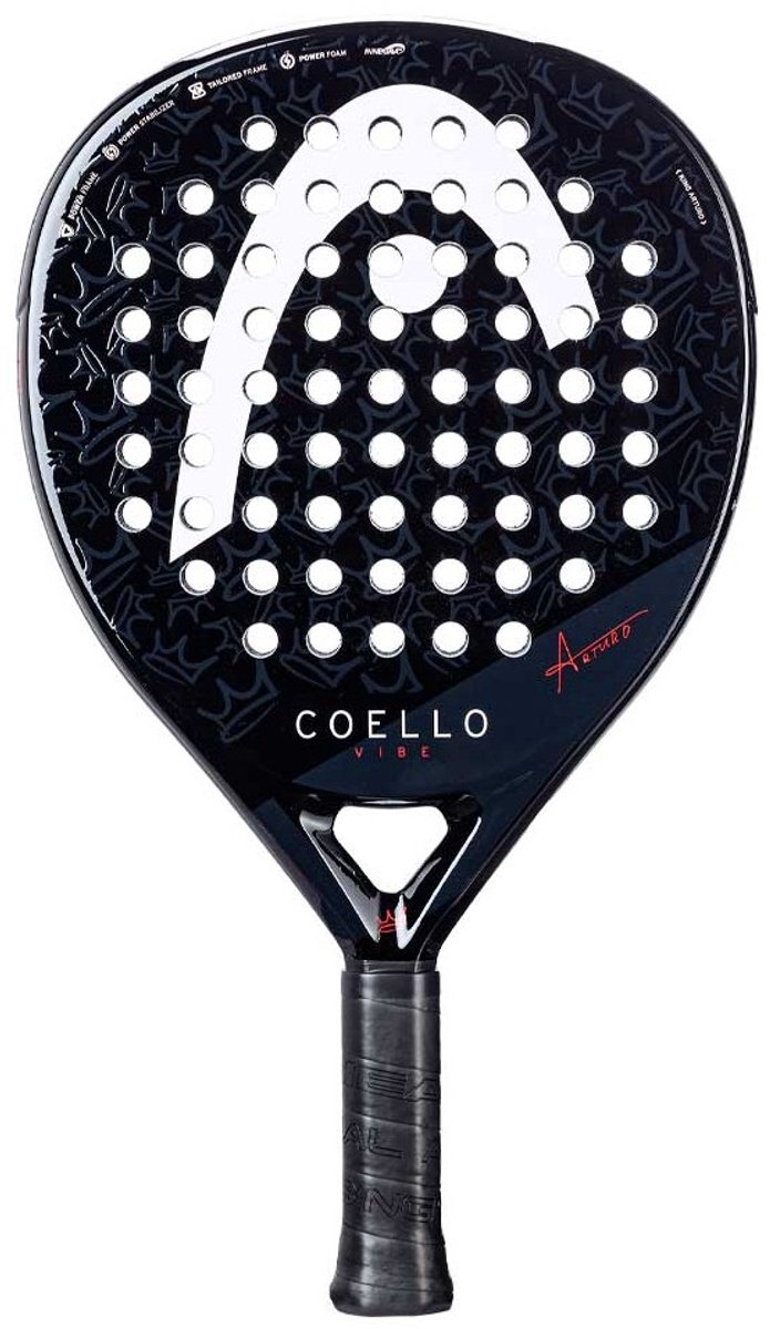 HEAD Coello Vibe Druppel 2025 padel racket Zwart