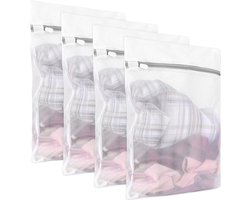 Een set van 4 machinewasbare wasnetjes (30x40 cm) is Geschikt voor delicate kledingstukken; de kleinere netzakjes hebben verborgen ritsen en kunnen worden gebruikt Geschikt voor het opbergen van bh's, sokken, reisartikelen en schoenen.